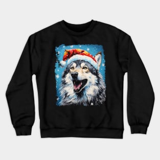 Christmas Wolf Crewneck Sweatshirt